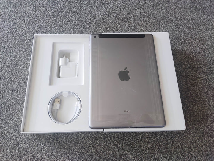 Apple iPad 6th Gen 128GB Wi-Fi Cellular 3G/4G Space Gray in Apple Box (BRAND NEW)