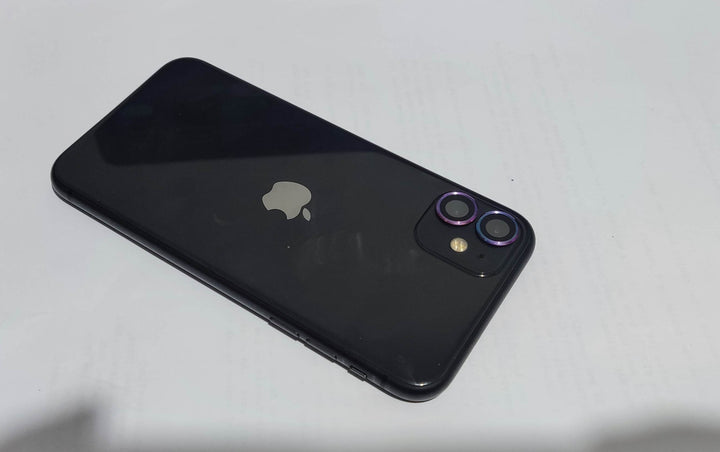 Apple iPhone 11 64GB Black - New Battery, Case, Glass Screen Protector (As New) Batt Msg / Lines on LCD