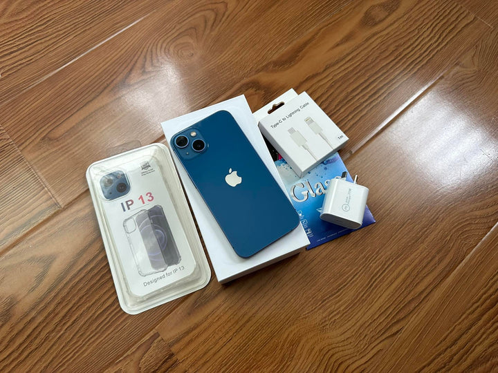 Apple iPhone 13 128GB 5G Blue- New Case, Screen Protector (Exc)