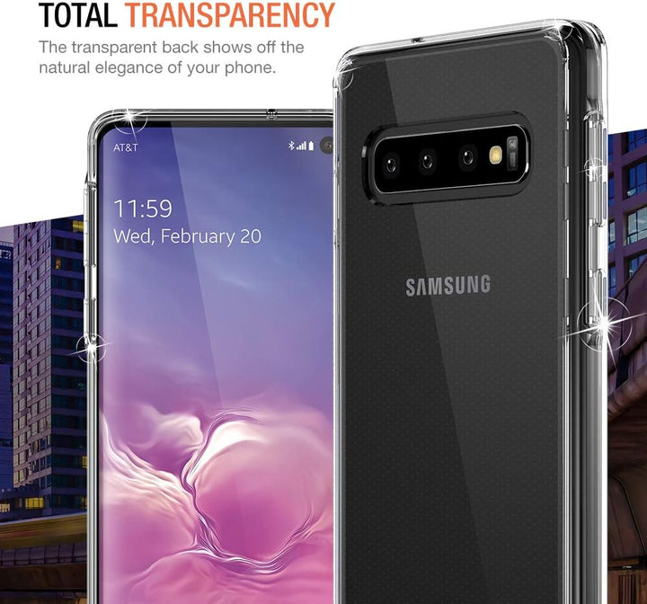 Samsung Galaxy S10 Tough Hybrid Clear Case