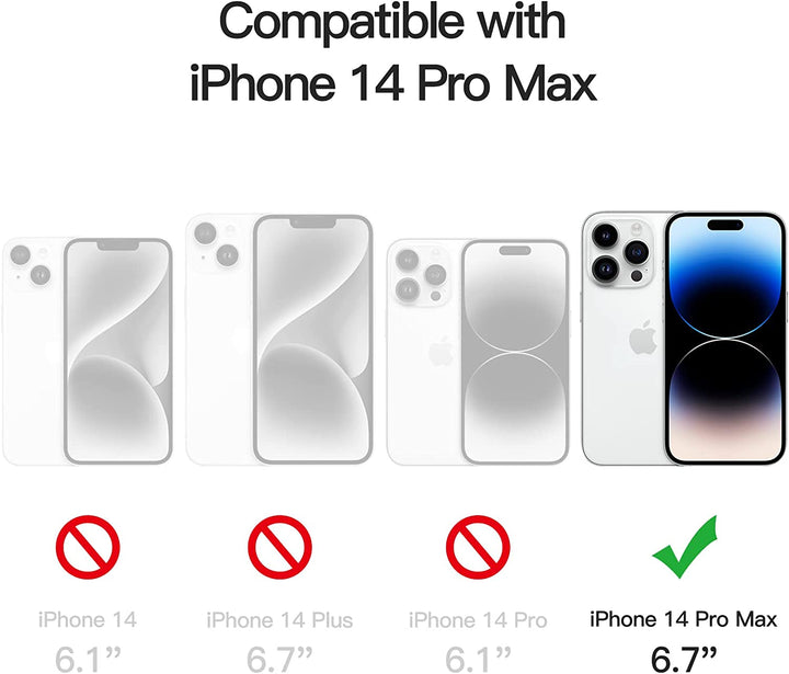 iPhone 14 Pro Max Tough Hybrid Clear Case