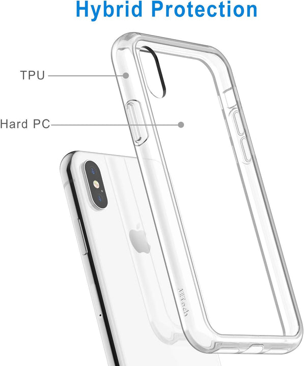 iPhone Xs Max Tough Hybrid Clear Case