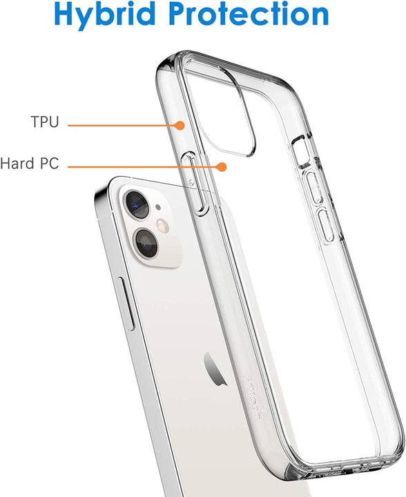 iPhone 12 & 12 Pro Tough Hybrid Clear Case