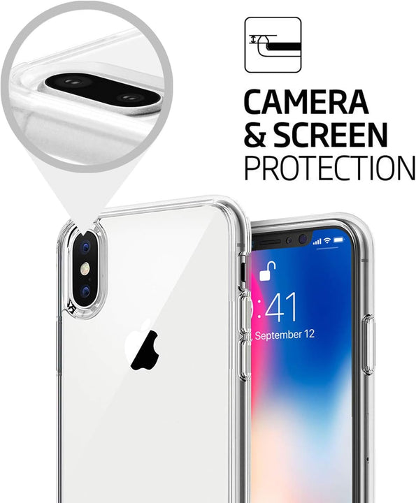 iPhone Xs Max Tough Hybrid Clear Case