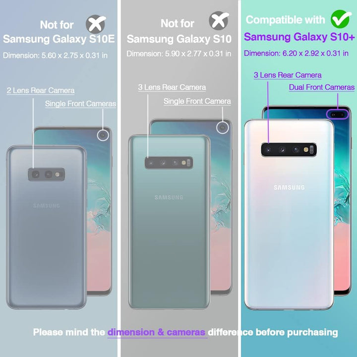 Samsung Galaxy S10 Plus Tough Hybrid Clear Case