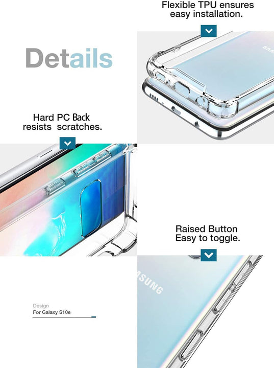 Samsung Galaxy S10e Tough Hybrid Clear Case