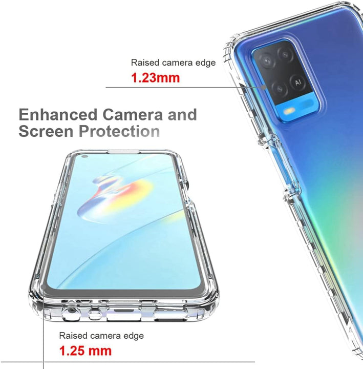 Tough Thick Rugged Clear Case For Oppo A54 5G A74 5G A93 5G *Free Shipping*