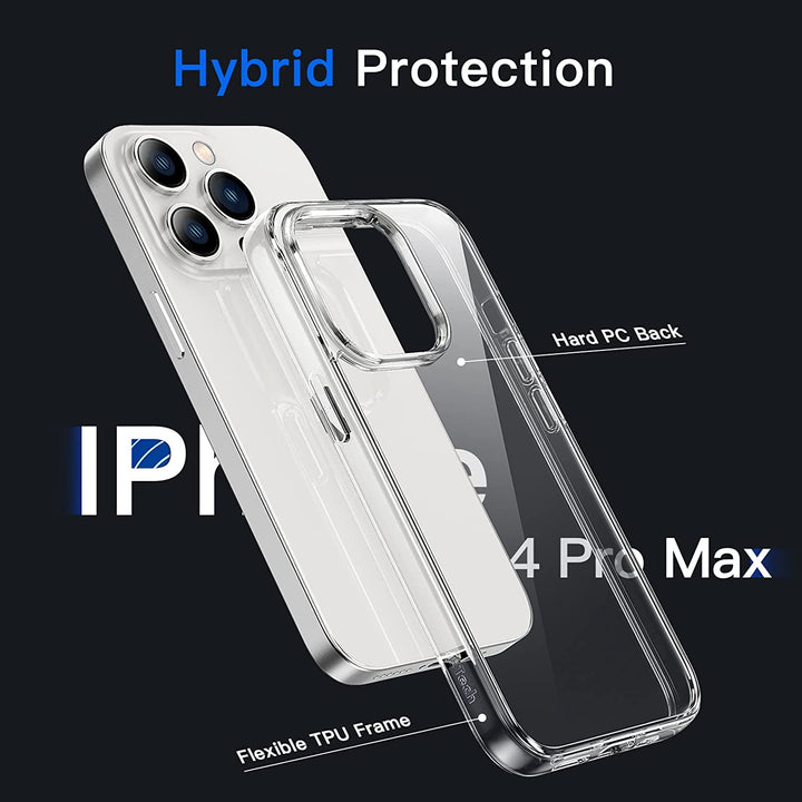 iPhone 14 Pro Max Tough Hybrid Clear Case