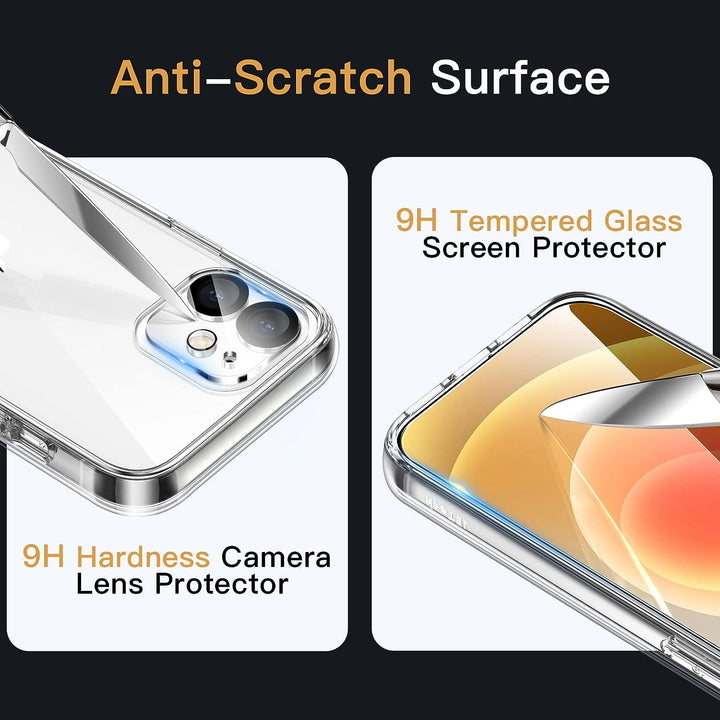 3 in 1 Combo - Case, Screen Protector & Camera Lens Protector for iPhone 12 *Free Shipping*