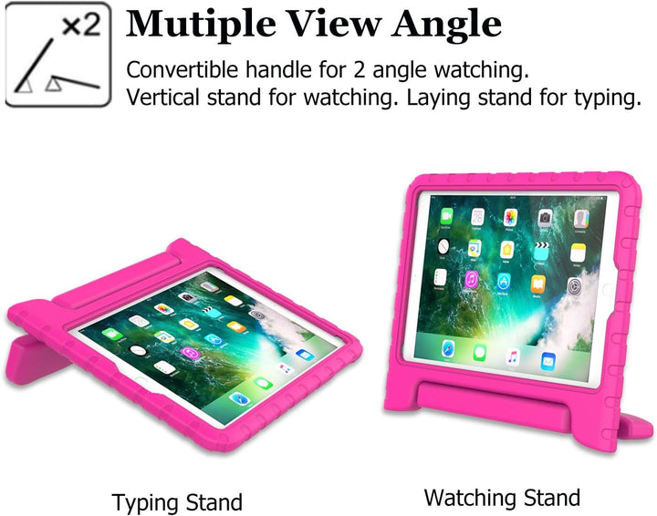 iPad 9.7 inch Shockproof Case w Handle & Stand (Pink) *Free Shipping*