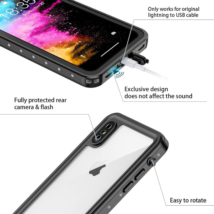 Waterproof Shockproof Dustproof Snowproof Case for iPhone X & Xs *Free Shipping*