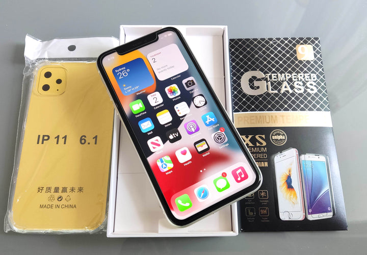 Apple iPhone 11 64GB White - New Battery, Case, Glass Screen Protector (Exc / Face ID / Crack)