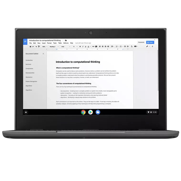 Lenovo Chromebook 100E 11.6-inch N3350 4GB 32GB “PlayStore Compatible” School Ready