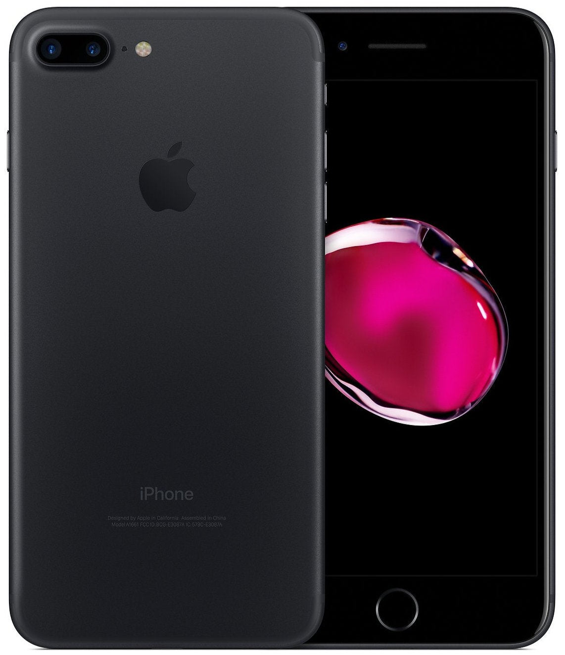 Apple iPhone 7 Plus 256GB Black - New Case, Glass Screen Protector (Good)