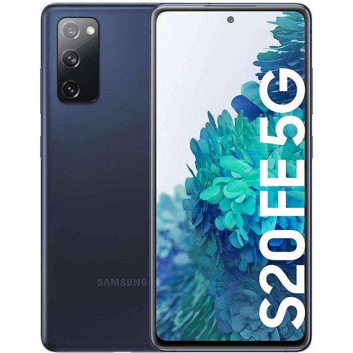 Samsung Galaxy S20 FE 5G Cloud Navy - New Case, Glass Screen Protector & Shipping (Good / SB)