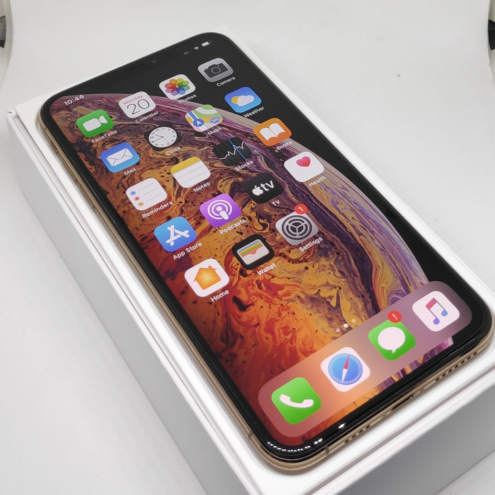 Apple iPhone XS Max 64GB Gold - New Battery, Case & Glass Screen Protector (Exc)