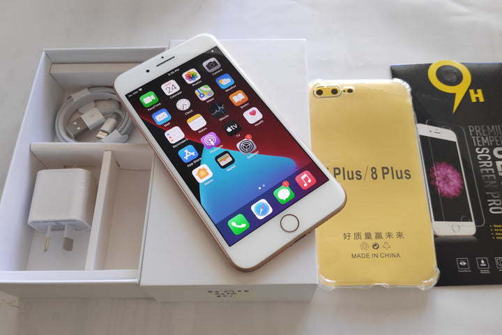 Apple iPhone 8 Plus 64GB Gold - New Battery, Case, Screen Protector (Good)