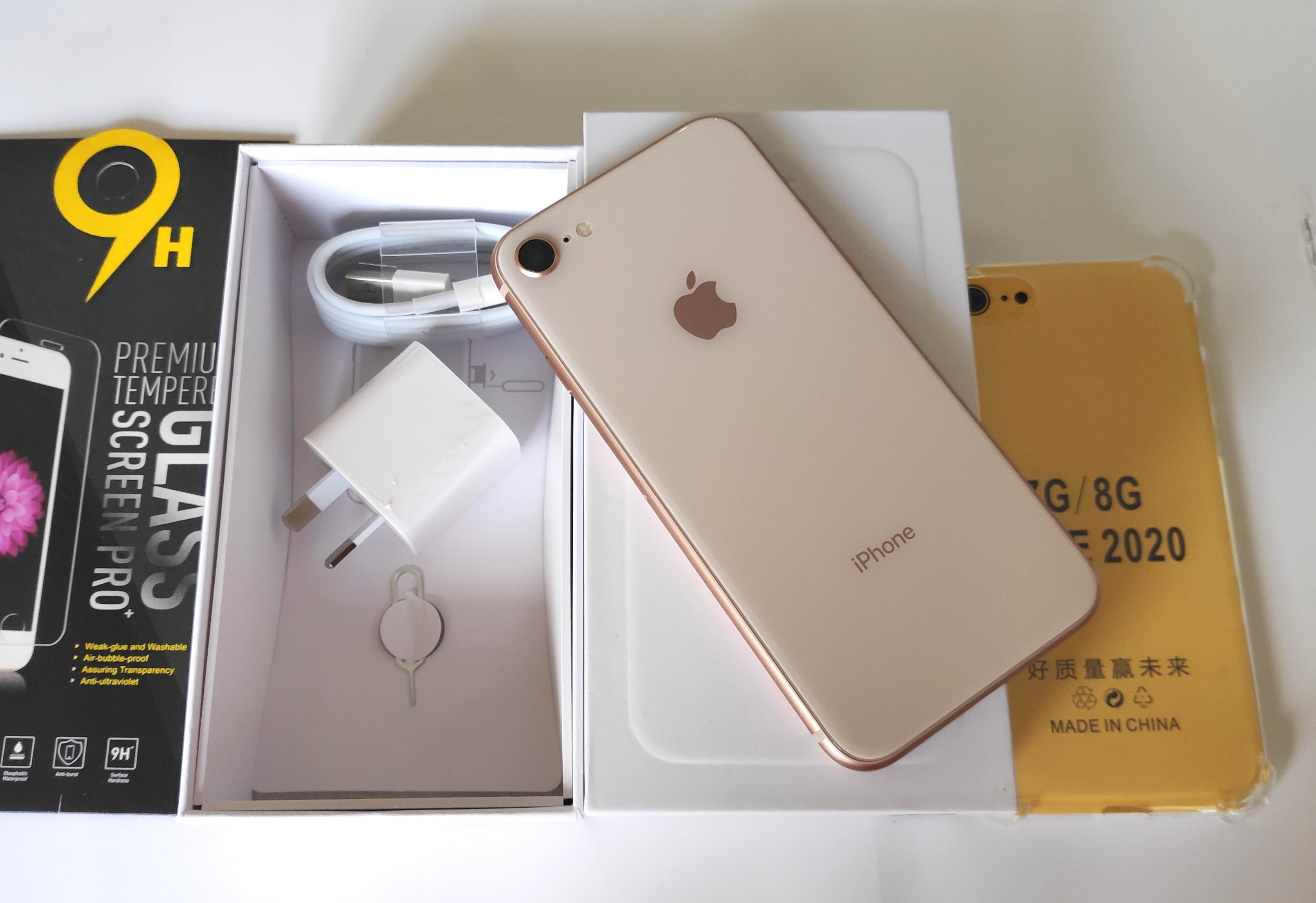 Apple iPhone 8 64GB Gold - New Battery, Case, Screen Protector (Exc)