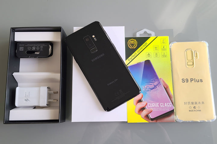 Samsung Galaxy S9 Plus 64GB Black - New Case, Screen Protector & Shipping (Exc)