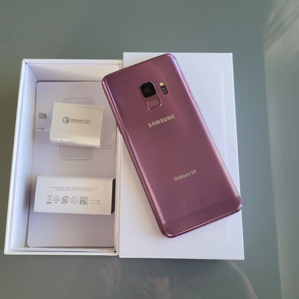 Samsung Galaxy S9 64GB Purple - New Case, Screen Protector (As New)