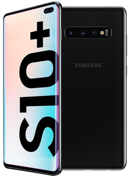 Samsung Galaxy S10 Plus Black 128GB New Case, Glass Screen Protector (As New)