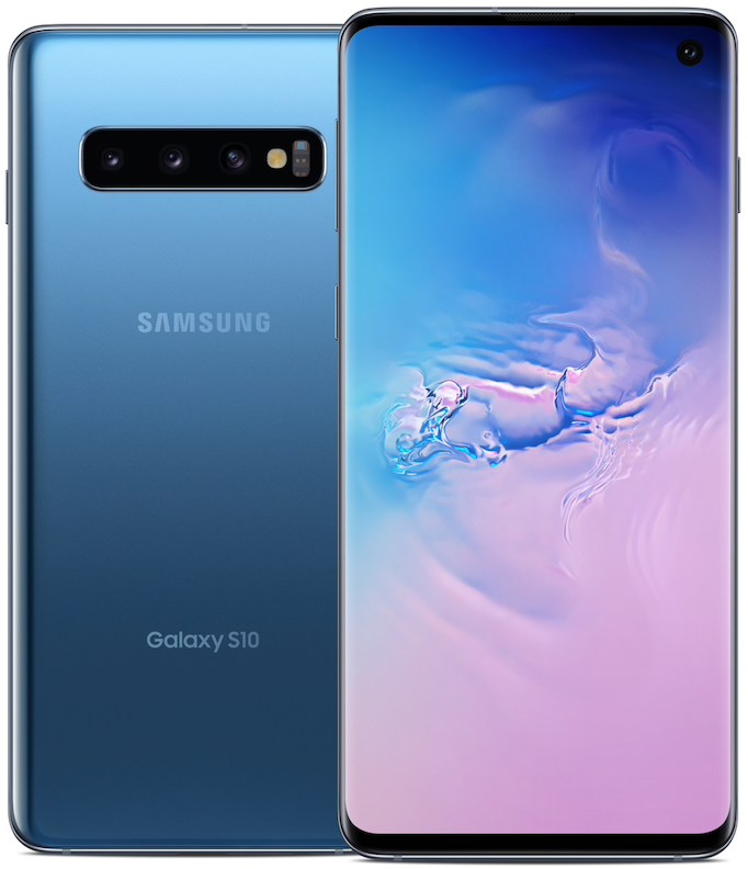 Samsung Galaxy S10 512GB 8GB SM-G973U Prism Blue - New Case, Glass Screen Protector (Like New)