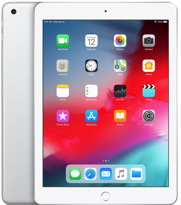 Apple iPad 6th Gen 128GB Wi-Fi White Silver - New Battery (As New)