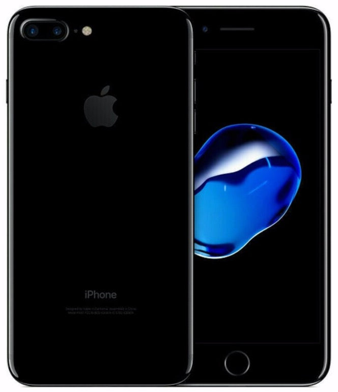 Apple iPhone 7 Plus 32GB Jett Black - New Case, Glass Screen Protector (Exc)